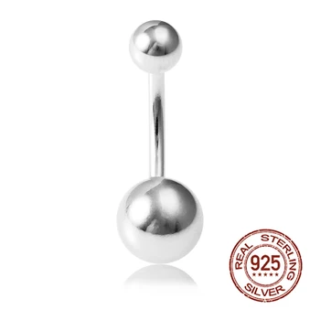 1 BUC Argint 925 Round Buric Inele pentru Femei Extern Fir Curbate 14G Inel Buric Corp Bijuterii Piercing