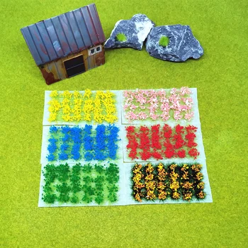 1 cutie de Model Scena de Teren de Producție Simulare Cluster Floare Trandafir Sălbatic Flori DIY Joc de Război Peisaj in Miniatura Material