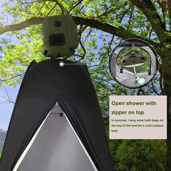 1 Persoană Portabil Camping Duș Cort Pop-Up Deschidere Rapidă Wc Portabil One-Touch În Aer Liber Călătorie De Pescuit Drumeții Cu Rucsacul În Spate