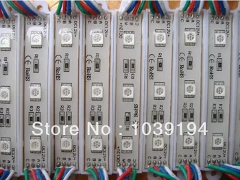 100buc courlorful 5050 3 Module cu LED-uri RGB Impermeabil IP68DC12V,CONDUS canal scrisoare de Înaltă Luminozitate de e-mail gratuit