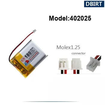 180mAh LP402025 AHB402025 402025 Baterie Pentru ceas Inteligent Bluetooth setul cu cască căști DVR GPS AHB372026 (3 Fire NTC XH2.54 Etc.)