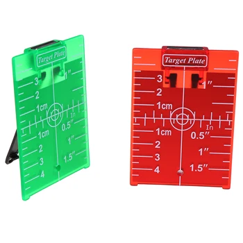 1BUC inch/cm Țintă cu Laser Card-Placă De Rosu/Verde cu Laser de Nivel 11.5cmx7.4cm
