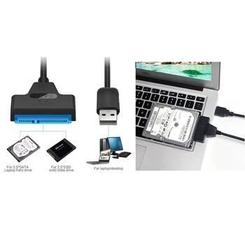 1buc USB 3.0 La Sata Adaptor Convertor Cablu USB3.0 Hard Disk Converter Cablu Pentru Samsung, Seagate, WD 2.5 3.5 HDD SSD Adaptor