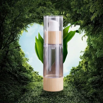 20-120ML Pompa de Sticle Lotiune Spuma Prietenos Bambus Gol Airless Machiaj Crema de Îngrijire a Pielii Portabile Reîncărcabile produse Cosmetice Pentru Femei