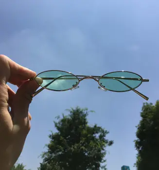 2020 nou personalizat tendință de moda ochelari mici, ovale cadru ochelari de soare ocean de apă felie bărbați și femei