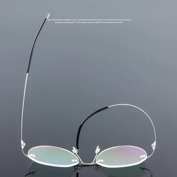 2020 Ultralight Rame Ochelari De Vedere De Memorie Titan Fără Ramă De Ochelari De Citit Bărbați Și Femei Presbyopic Ochelari De Vedere De Design De Brand