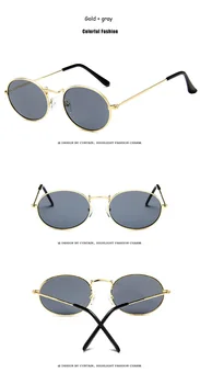 2021 Nou de Lux Retro Mic Cadru Metalic Steampunk ochelari de Soare Femei Bărbați Vintage Oval Ochelari de Soare Vintage Ochelari de oculos