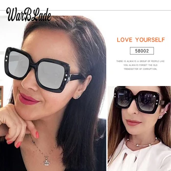 2022 Noi femeile de moda renumite brand nit negru ochelari de gafas de sol plat top ochelari de soare ochelari de barbati ochelari de soare patrati