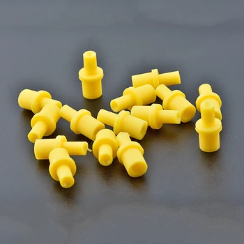 20BUC Seringă silicon moale galben de pompare de aer gol în comun o parte de cauciuc conector ciss inkjet cartuș de curățare instrument curat