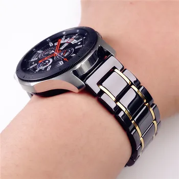 20mm Ceramica Curea din Otel Pentru Samsung Galaxy Watch Active2 22mm amazfit Watch3 Huawei GT Pro Ceas Bratara Bratara Curea Trupa