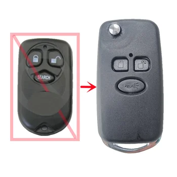 3 Butonul Modificat Pliere Flip Key Remote Shell pentru Corolla cu Netăiat TOY47 Lama