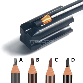 4 În 1 Sprânceană Creion Ascuțitoare Microblading Tatuaj Ascutit Sfat Subțire Instrumente Pentru Semi-permanent Sprancene Machiaj Profiler Pen