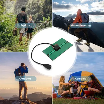 5.5 W Portabil cu Panou Solar 5.5 W USB Panou Solar Încărcător USB Încărcător Solar Echipamentul de Supraviețuire în aer liber CampinG Extern Power Bank