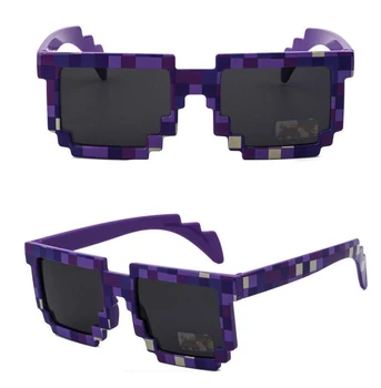 5 culori de Moda ochelari de Soare Copii pentru a juca Joc de acțiune Jucărie Minecrafter Pătrat Ochelari cu EVA caz Jucarii pentru copii cadouri