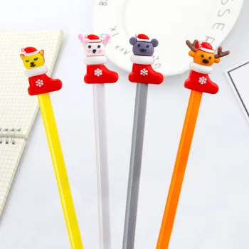 50PCS Creative Drăguț de Crăciun Șosete Mouse-ul desen Animat Animale de Apă Pen Student Papetărie, Accesorii de Birou Pixuri cu Gel