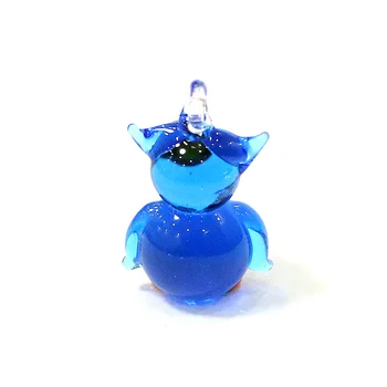 6pcs Personalizate Sticlă Drăguț Bufnita Mini Figurine Pandantiv Halloween Cadouri Fairy Garden Decor Consumabile Drăguț Pasăre Mică, Animale Ornamente