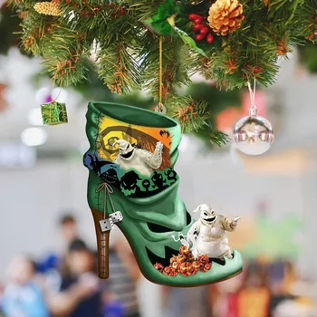 6PCS/Set Crăciun de Coșmar Copac Agățat Ornament Decorativ Coșmar Înainte de Crăciun Jack Și Sally Pentru Petrecere de Anul Nou Acasă Cadou