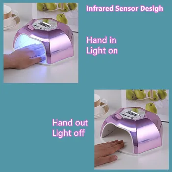 83W UV LED Lampa de Unghii cu 42 Buc Led-uri Pentru Uscare Unghii cu Gel, Uscător de Uscare lac de Unghii Lampa 10/30/60/99s Auto Senzor de Instrumente de Manichiură