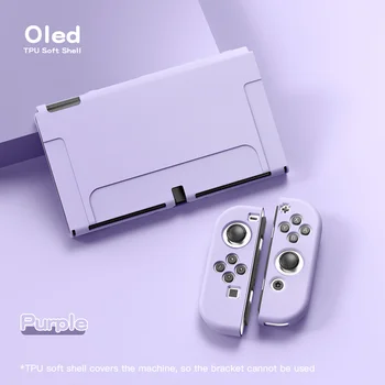 9 Culori TPU Moale Caz pentru Nintendo Comutator OLED Capacul de Protecție a Pielii Shell Caz Pentru a Comuta OLED Accesorii de Joc