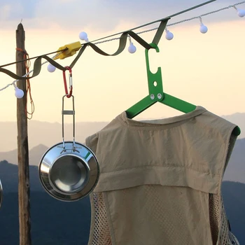 Aliaj de aluminiu Pliere Cuier de Haine în aer liber Camping Haina uscător de haine economie de Spațiu Umerașe Metalice, pentru Accesorii de Voiaj