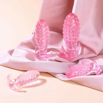 Anal Plug G-spot Vagin Stimularea Moale Jelly Butt Plug Feminin Masturbator Erotic Produs de Prostata MassagerSex Jucării Pentru Femei