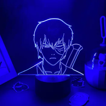 Anime Avatar The Last Airbender Figura Zuko 3D Led Lampă de Lavă Rece Cadou Pentru Prietenii Decor Dormitor Manga Avatar Zuko Lumina de Noapte