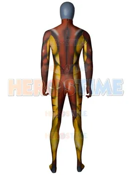Barbati adulti Copil Sabretooth Victor Creed Cosplay Costum de Înaltă Calitate 3D Imprimate Spandex Zentai Costum Costum de Halloween