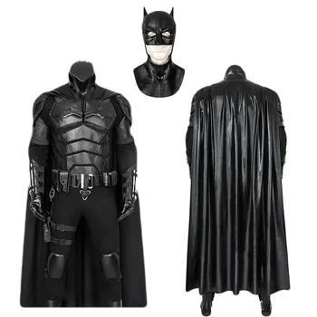 Bat Pasăre de Pradă Cosplay Costum Adult, Barbati Dark Knight Cosplay Costum Salopeta cu Pelerina Masca Bruce Wayne Bodysuit Halloween