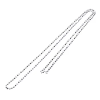 BOCAI Trendy S925 Argint Colier 2022 Moda 2.0 mm 2.5 mm 3.0 mm Margele Lanț Pura Argentum Gât Bijuterii pentru Femei, Bărbați