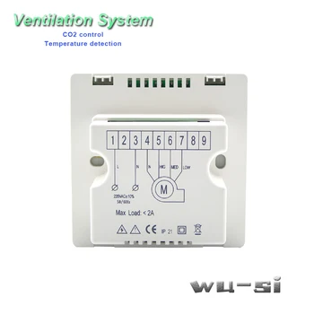 Calitatea aerului din interior monitor CO2 regulator cu RS485