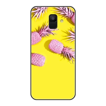 Caz De Telefon Pentru Samsung Galaxy A6 A8 Plus 2018 Ananas Silicon Capacul Din Spate Pentru Samsung Galaxy A6 A7 A8 2018 A3 A5 2016 2017