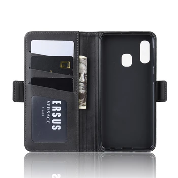 Caz Pentru Samsung A20E Portofel din Piele Flip Cover Epocă Magnet Cazul în care Telefonul Pentru Galaxy A20E Coque