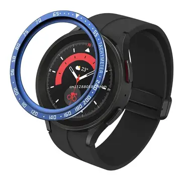 Ceas Bara de protecție Anti-Zgârieturi Inel Compatibil pentru Samsung Galaxy watch5 pro Rama Cadru Inel de Metal
