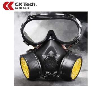 CK Tech. Industriale Jumătate Masca de Gaze cu efect Anti-stropi de Ochelari pentru Lucrul Chimice, Praf-dovada Respirator Mască de Ochi Respiratorii set