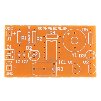 DC 5V DIY Kit Infraroșu Senzor de Alarmă Diode Infraroșu Inducție Circuit Kit Electronic de Formare de Circuit Suite Lipit Practică