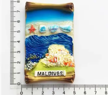 Design nou Ochi în Formă Maldive Magneți de Frigider de Călătorie Suveniruri Turistice Insula 3D Peisaj Frigider Magnetic