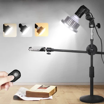 Desktop Fotografie 35W Super-Luminos LED-uri Lampa cu Brațul de Suport Stand Pentru Fotografie, Filmare Video Umple de Lumină