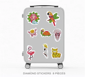 Diamant Pictura Kituri de Stickere pentru Copii DIY 5D Flamingo Diamant Mozaic de Arta Autocolante cu Numerele de Kituri de Diamant Pictura kituri