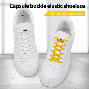 Elastic Nu-și lege Șireturile Semicerc Șireturi de Pantofi Pentru Copii și Adulți Adidași Șiret Rapid Leneș Blocare din Metal Șireturi de Pantofi Siruri de caractere