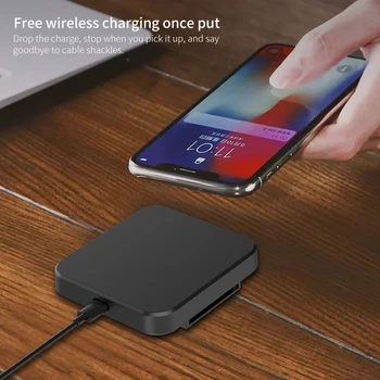 FLOVEME Qi Wireless Charger Stand 15W Rapid de Încărcare Pentru iPhone 12 11 USB Qi Pad de Încărcare Telefon Mobil Suport Pentru Xiaomi Samsung