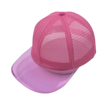 Full Mesh Șapcă de Baseball de Culoare Solidă Vizor Transparent de protecție Solară Snapback Tata Pălărie A0NF