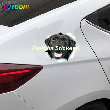 FUYOOHI Exterior/Protecția Moda Autocolante Drăguț Negru Câine Labrador Masina Decal pentru Masina de Toaletă Cameră de Bagaje Skateboard Laptop