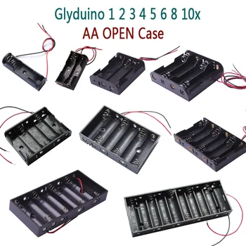 Glyduino 1/2/3/4/5/6/8/10 Secțiunea a 5-Capacul Compartimentului Bateriei Sigilat Comutator Instalat Baterii AA DESCHIDE Caz