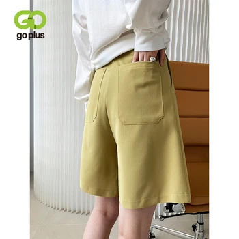 GOPLUS Pantaloni Y2k Pantaloni Vintage Lungime Genunchi Largi Picior Femei Alb-Negru Pantaloni Pantaloni De Mujer Pantalon Femme C11646