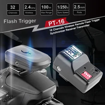 Hot Shoe Lampa Flash 16 Canale Radio Telecomanda Wireless Speedlite Flash Trigger Declanșator Sincronizatorului Receptor Transmițător