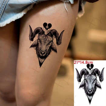 Impermeabil Tatuaj Temporar Autocolant Rece Cap de Leu de Flori pe Coapsa Piept Body Art Flash Tatuaj Tatuaje False pentru Barbati Femei