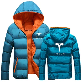 Jachete barbati Tesla Masina Logo-ul de Imprimare Tricou Primavara Toamna Noua Moda Hoodie Solid culoare Hanorace haine cu Fermoar