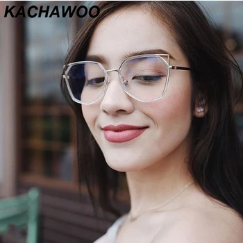 Kachawoo retro ochi de pisică ochelari anti-lumina albastra optice TR90 ochi ochelari de soare, rame pentru femei computer de protecție obiectiv clar metal