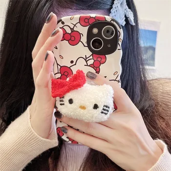 Kawaii Sanrioed Kuromi Hellokitty Desene animate Cazuri de Telefon pentru Iphone 12 13/14 Pro Max 2023 Drăguț Telefon rezistent la Socuri Caz Cadou de Crăciun Fată