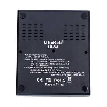 Liitokala Lii-S4 Incarcator Ecran LCD Inteligent de Încărcare 3.7 V Li-on 18650 18350 18500 10440 14500 26650 1.2 V AA AAA NiMH Baterii
